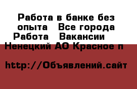 Работа в банке без опыта - Все города Работа » Вакансии   . Ненецкий АО,Красное п.